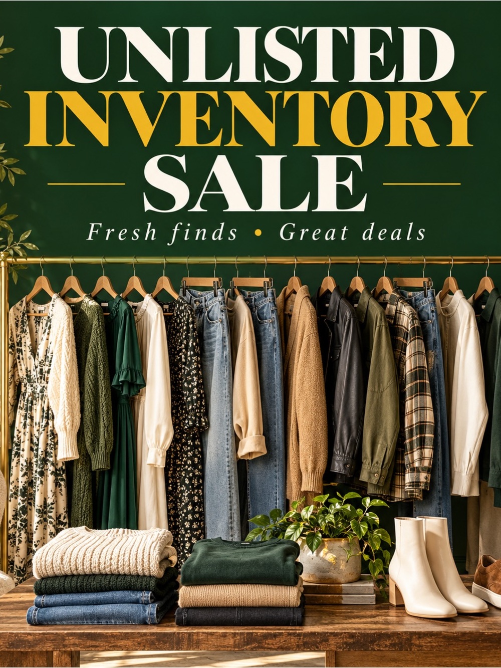 Unlisted Inventory Sale Green Home Accents Collection